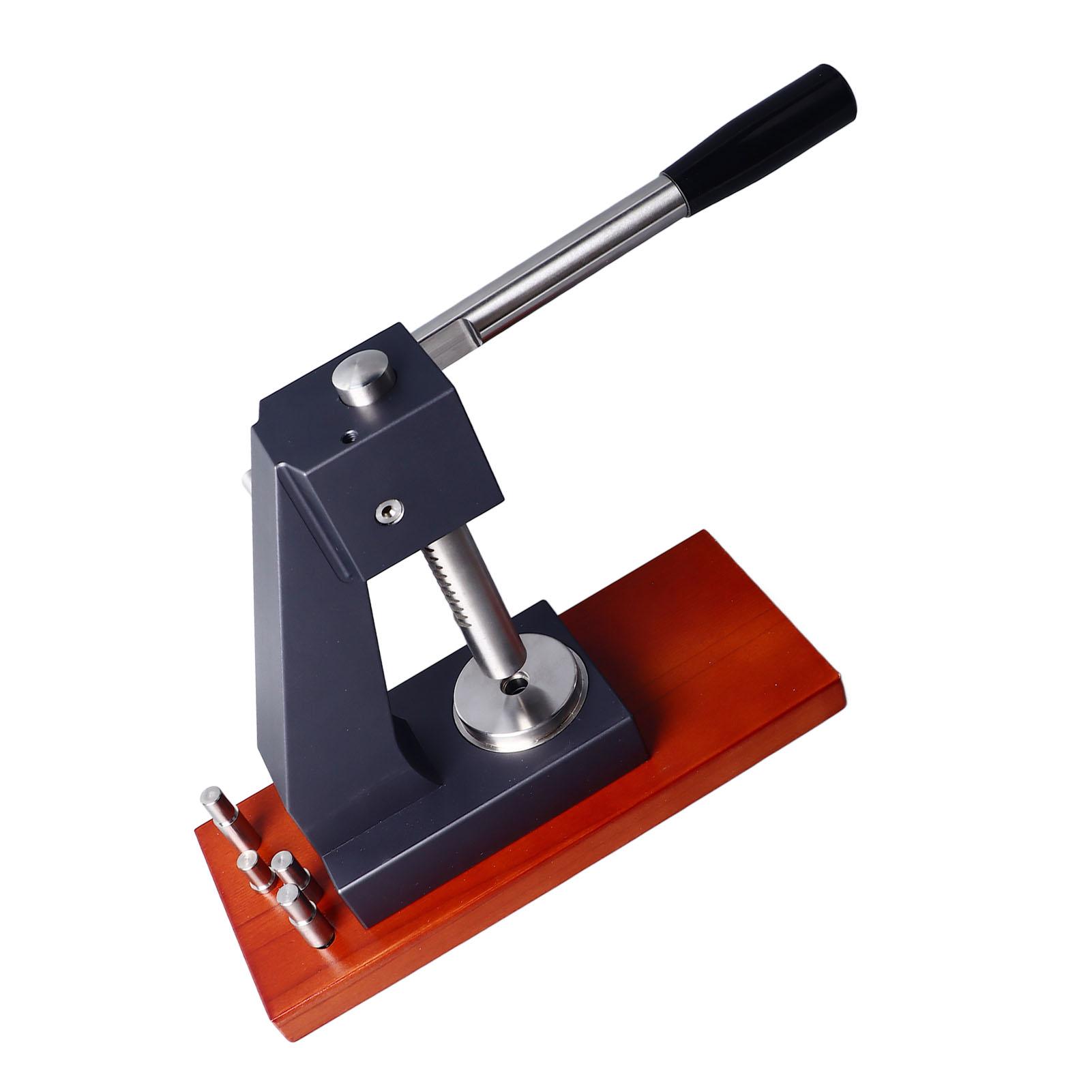 

6173 Watch Back Press Set Wooden Base Watch Case Cover Pressing Machine for Watchmakers