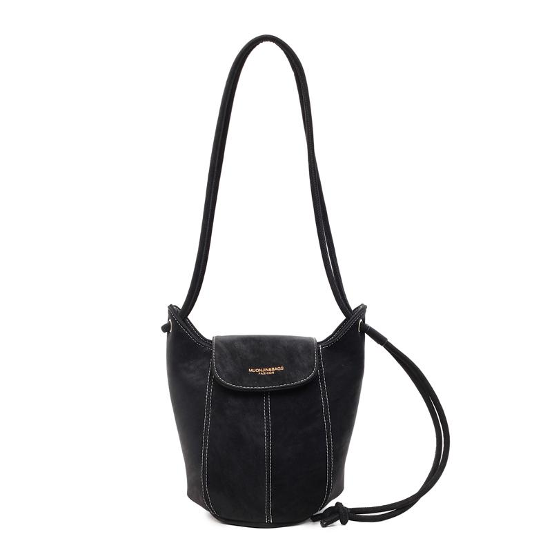 

Fall Winter Retro Faux Suede Bucket Bag 2025 New Niche Design Single Shoulder Underarm Crossbody Bag Soft Pure Color Daily Match