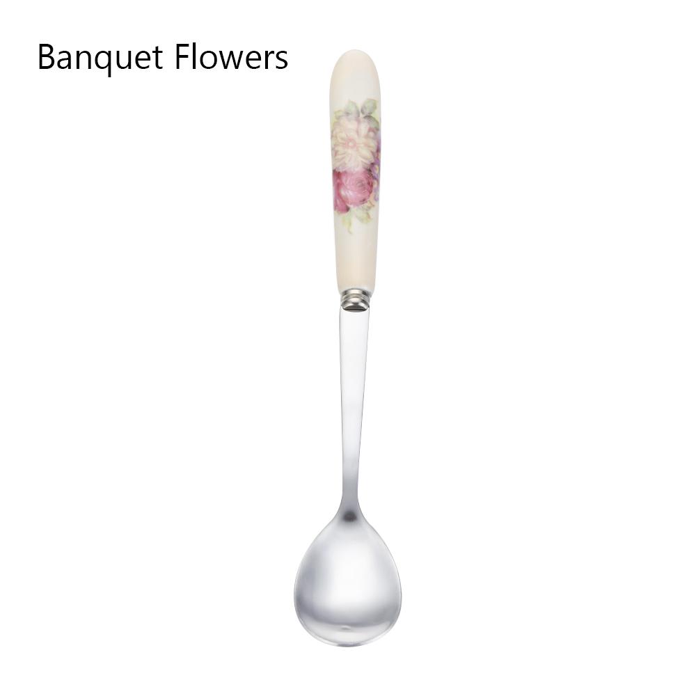 

Home & Living Ceramics Stainless Steel Coffee Spoon Dessert Scoop Kitchen & Dining TeaSpoon