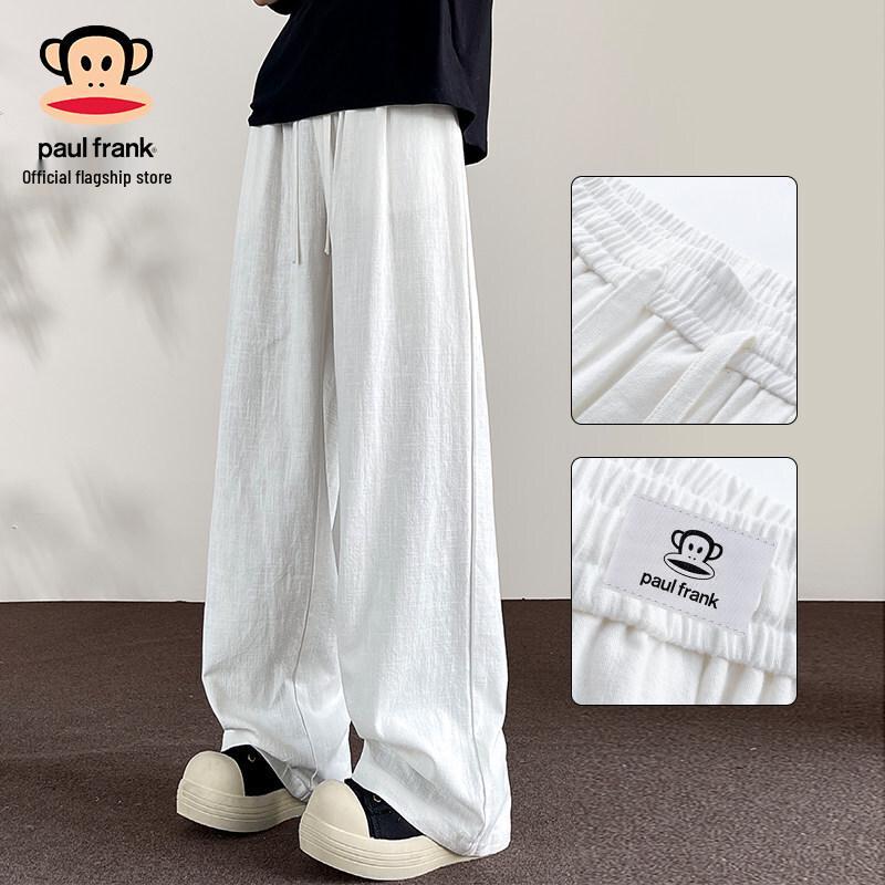 Paul Frank Men s Linen Loose Fit Straight Leg Pants L