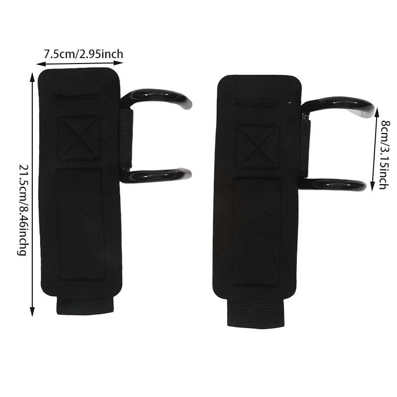 1 Pair With Anti-lumbar Hook Auxiliary Fitness Bracer Pull-up Assist Gloves Pull Hanging Horizontal Bar Hard Off Hand Hook Grip