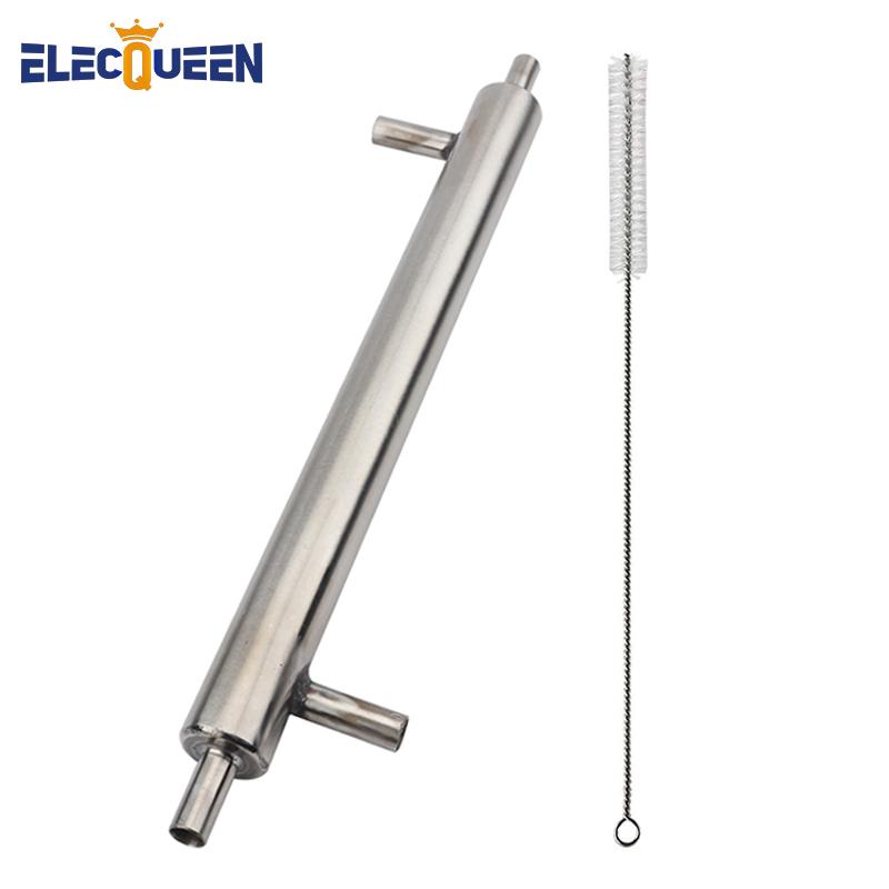 Tubo di Raffreddamento Esterno per Distillatore Condensatore per Moonshine, Tubo di Raffreddamento in Acciaio Inossidabile per Birra Fatta in Casa, Vodka, Whisky, Vino, Alcol