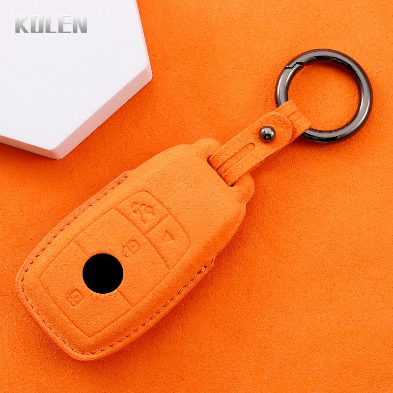 Car Remote Key Case Cover Shell For Mercedes Benz A C E S G Class Glc Cle Cla Glb Gls W177 W205 W213 W222 X167 Amg Leather Fob