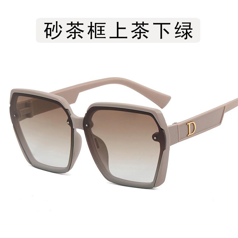Korean Fashion Style Sun glasses Women Polygon Shape Anti-glare Sunglasses Woman Travelling Holiday Female Sunglass