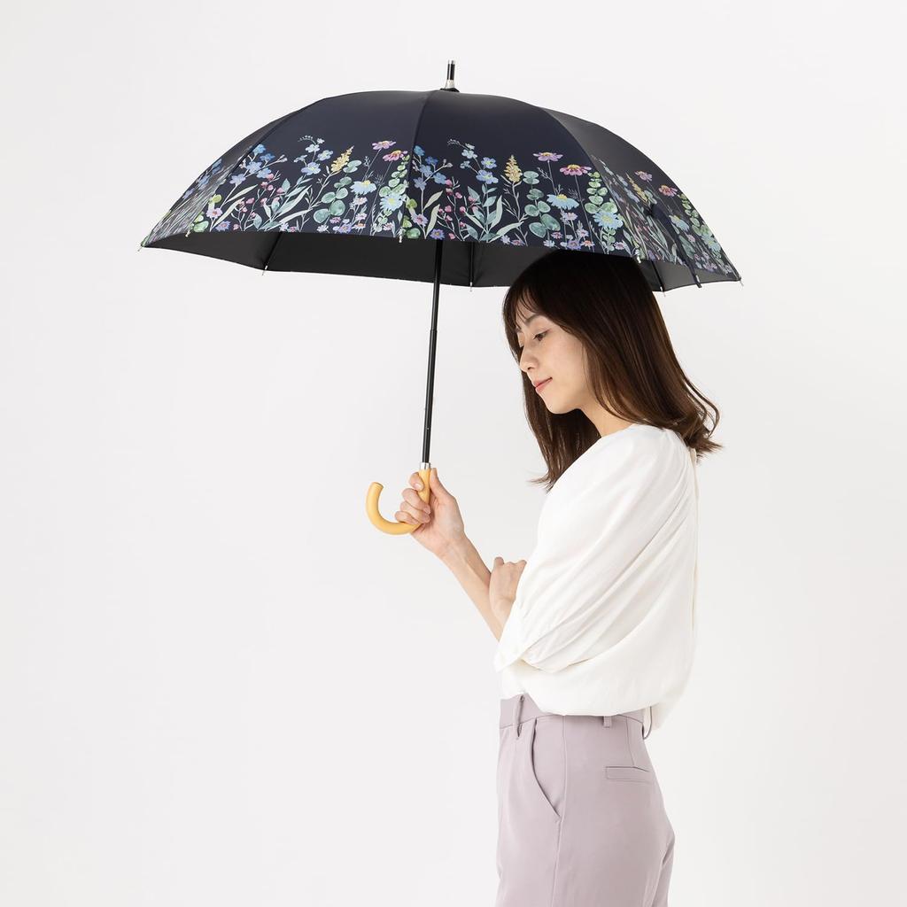 Cool Plus UV Heat and Light Blocking Compact Long Umbrella for Sun and 50cm X 8 Light UV Grade 1 Light Short Women, Rain, Ribs, 100% Blocking, 99.9%+