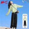 Women's Casual Zip-Up Jacket and Straight-Leg Pants Set