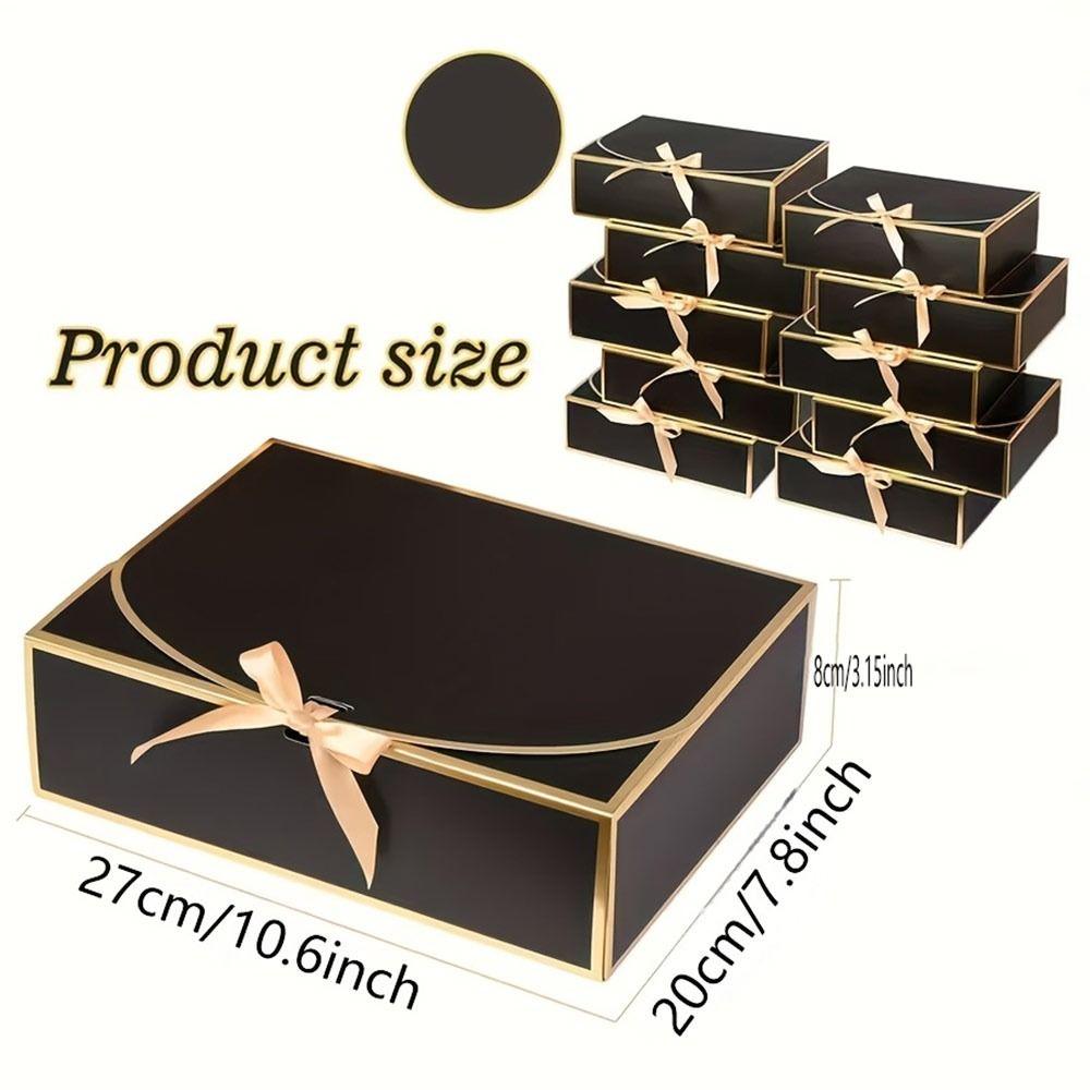 2Pcs Paper Gift Boxes with Lids Bridesmaid Box Elegant Proposal Gift Box  for Wedding Birthday Party