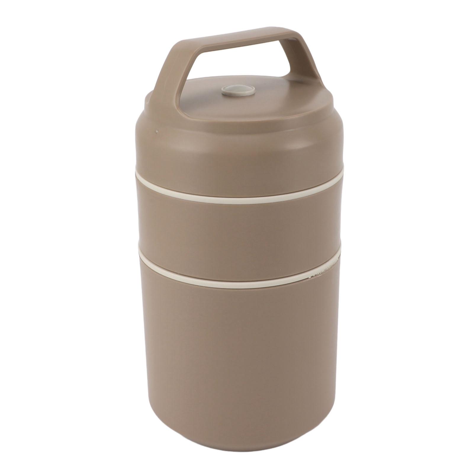 Stainless Steel Insulated Food Jar Double Layer 620ml Capacity   Proof Lid Insulated Food Container Wide Mouth