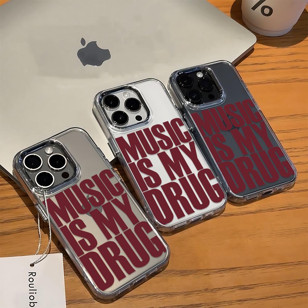 Love Music Phone Case For Iphone 11 Case Iphone 15 17E 13 12 14 16 Pro Max 14 Plus 17 Air 16E Soft Silicone Shockproof Cover