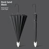 16 Bone Waterproof Canopy Umbrella Large Size with Lid Car Carrying Umbrella Simple Long Handle Umbrella Semi-automatic Umbrella