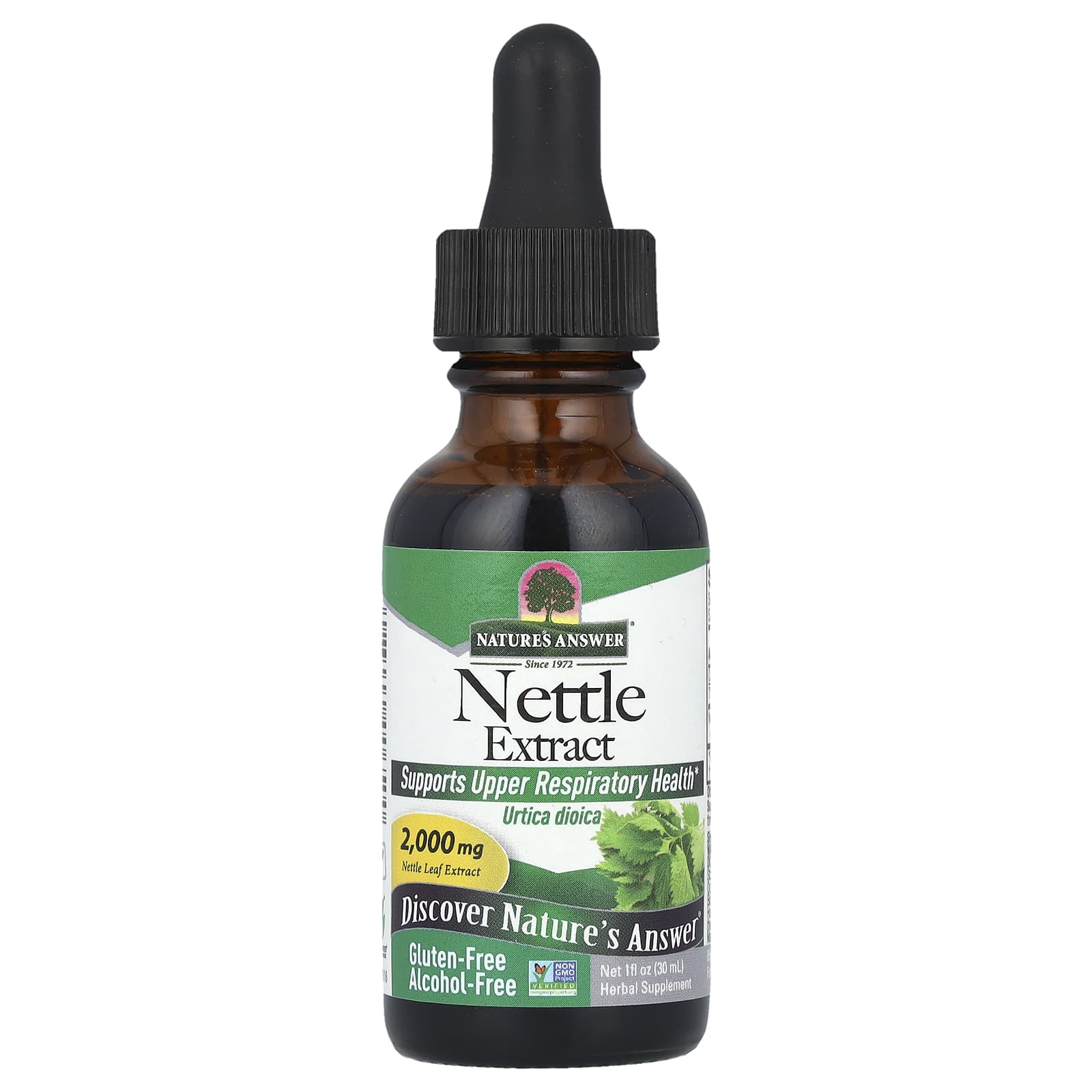 

Nature S Answer, Nettle Extract, Alcohol Free, 2,000Mg, 30Ml(1Fl Oz)