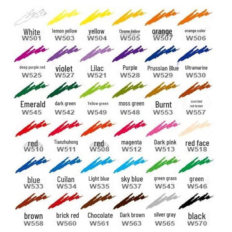 MARCO Water-Soluble Colored Pencils, Set of 36, Single Colors Available