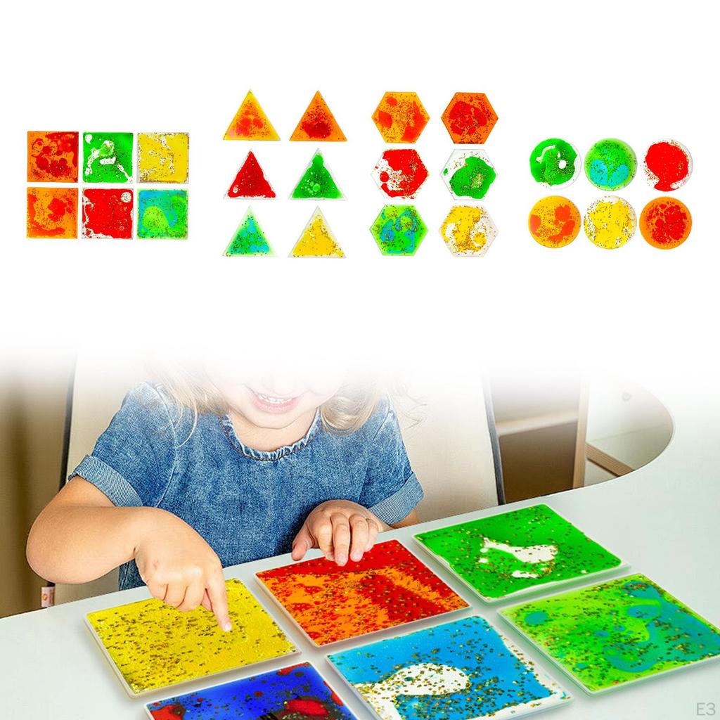 6 Count of Fidget Liquid Motion Toys, Ideal for Holiday Gifts And Prizes