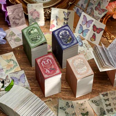Hafif Yapışkansız Sülfat Kağıtlı 360 Sayfalık Retro Not ve Kolaj Defteri