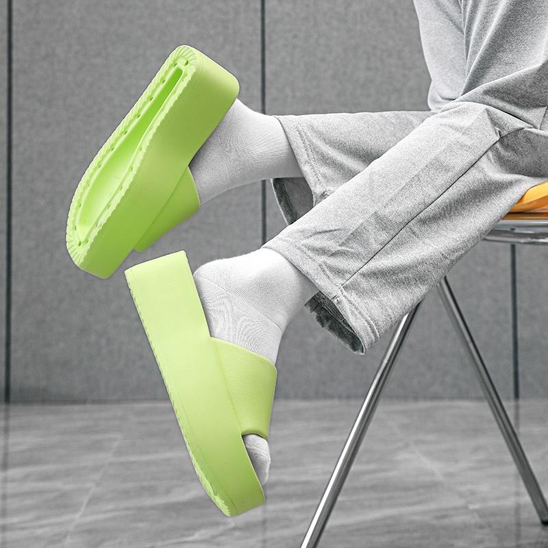 EVA Ladies Beach Slippers Thick Bottom 6CM Soft Comfortable Anti-Slip Odor-Resistant Home Wear Outdoor Sandals EVA Cloud