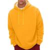 Winter Thermal Hoodie for Men Plush Lined Solid Color Loose Fit Long Sleeve Casual Top with Drawstring and Elastic Cuffs Daily Wear