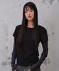 Daibeuinumeon Contrast Layered Long Sleeve (Black)