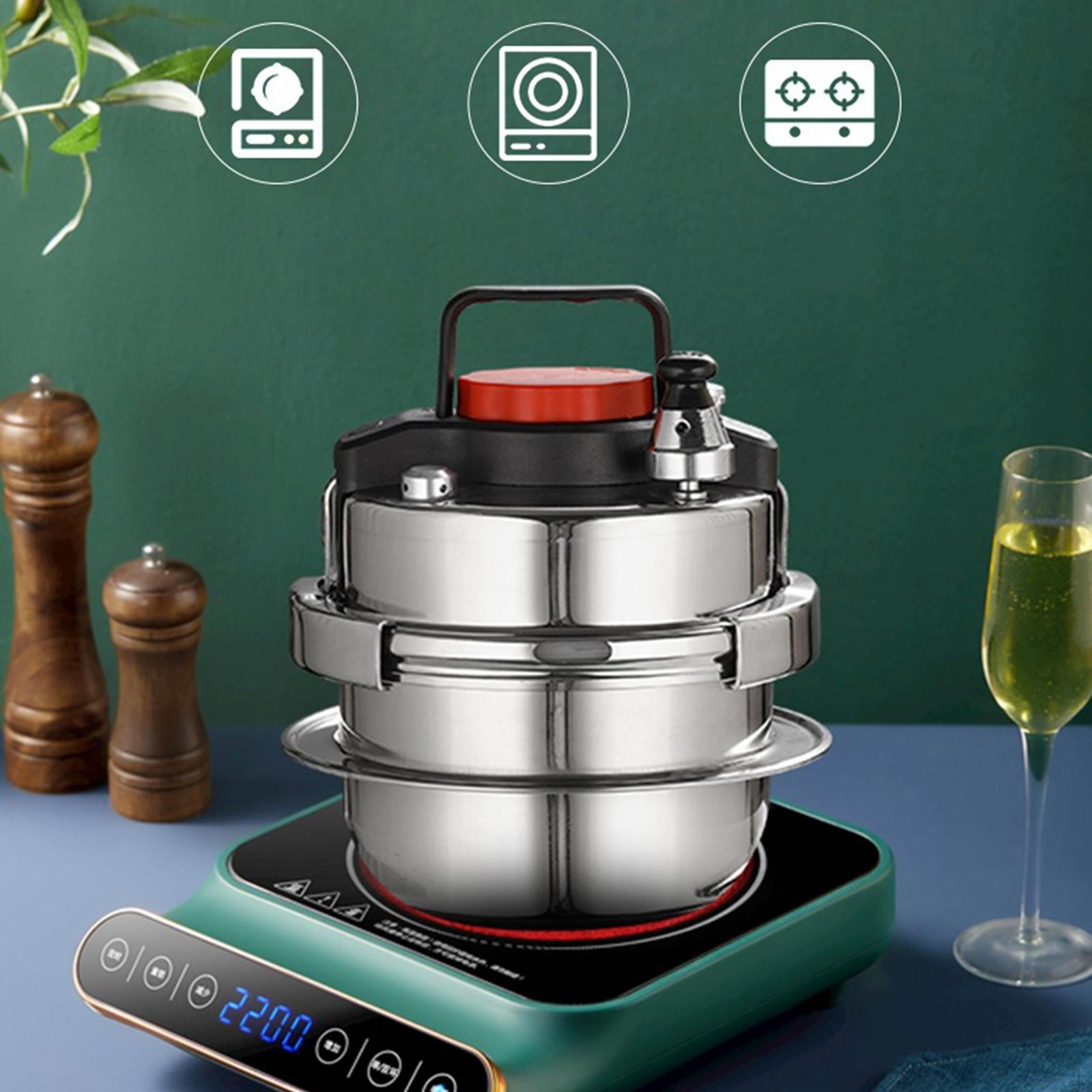 High Pressure Pot Outdoor Multipurpose Camping Stainless Steel Efficient Accessories Cooking