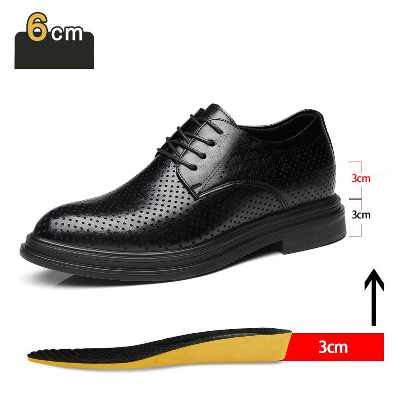 Elevator Shoes Men Dress Shoes 3/6/8 Cm Men Formal Shoes Winter/Spring Classic Business Luxury Men Oxfords Footwear Suit