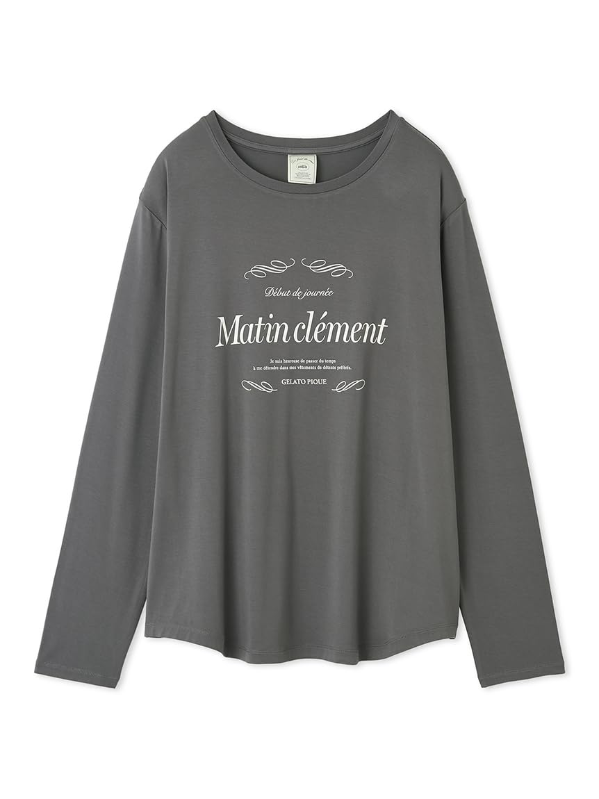 

Gelato Pique French Rayon Logo Pullover PWCT244278 DGRY Free Size Women s