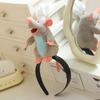Ratatouille Mouse Plush Toy Headband Adorable Hair Accessory Stuffed Gift Doll