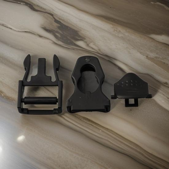 Diving Fin Strap Buckles Black Buckle Dive Fin Flippers Plastic Release
