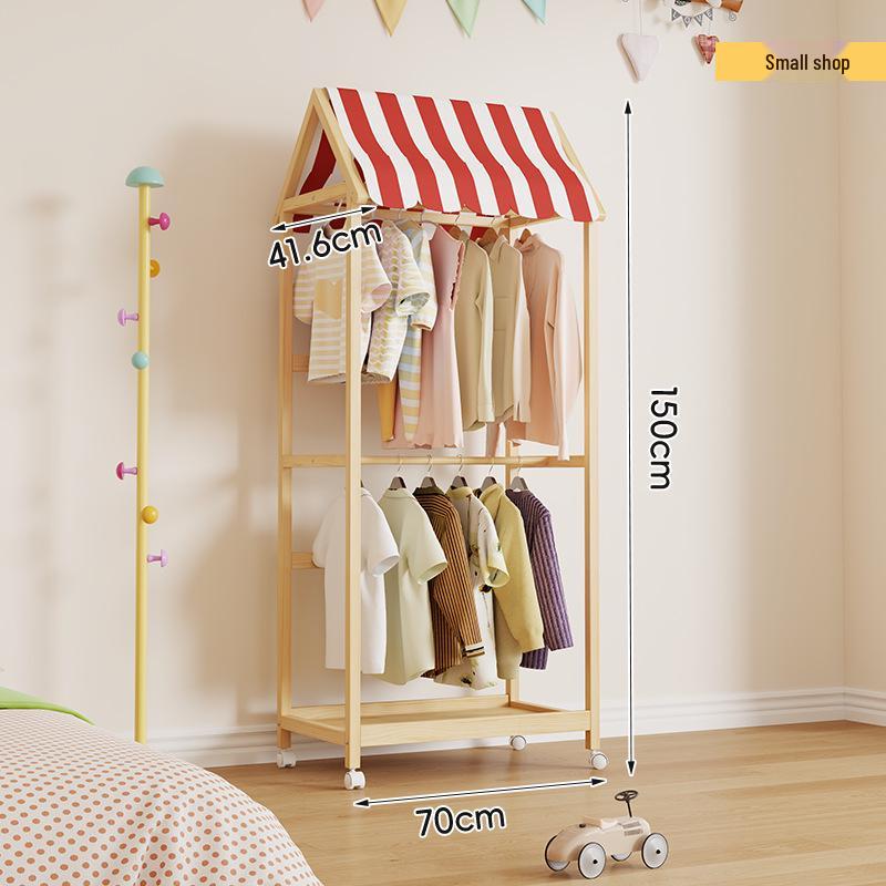 Children's Wooden Toy Storage Rack & Shelf Organizer