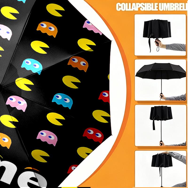 Custom Name Personalized PAC Print Umbrella, Auto Open Close, 8‑Rib Sturdy Frame, Commute Camping Hiking Use, Birthday Gift