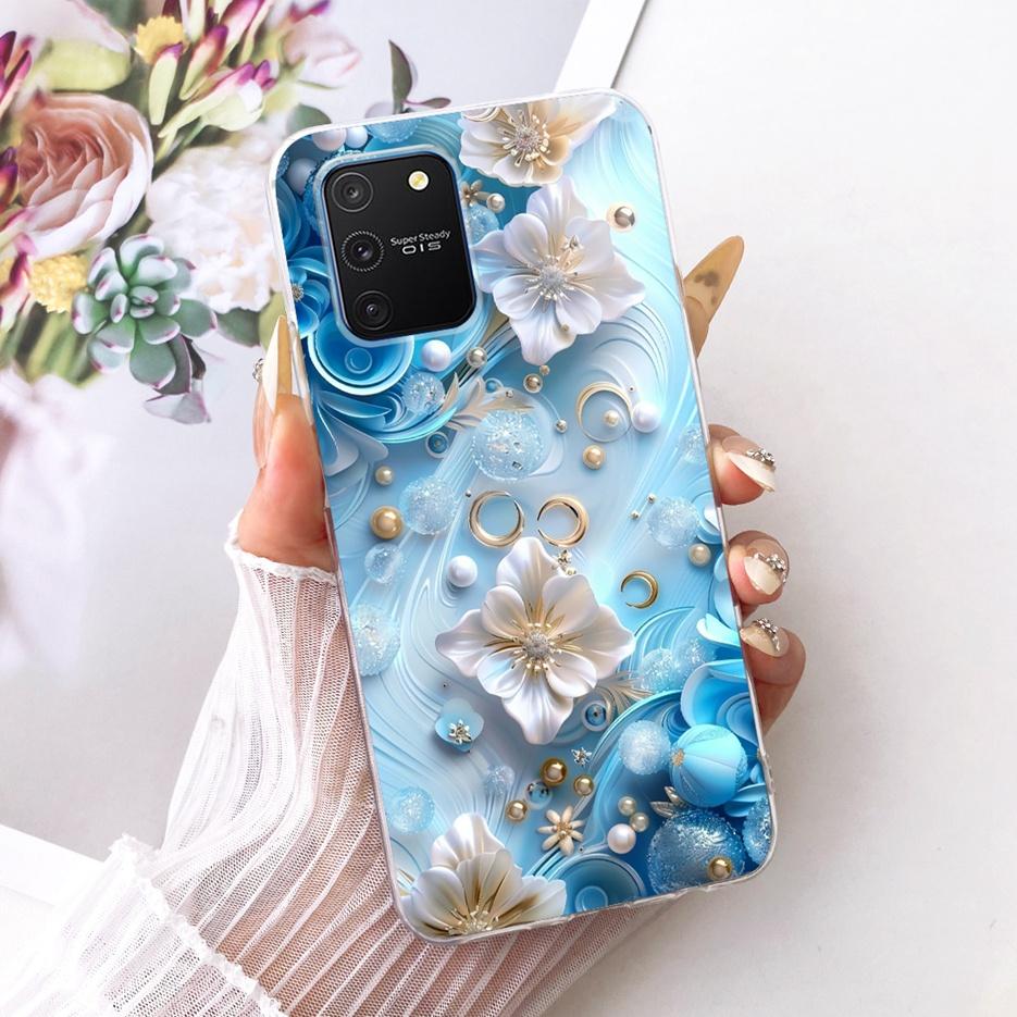 For Samsung Galaxy S10 Lite Case SM-G770F Luxury Butterfly Tree Painted Cover Soft Silicone Phone Case For Samsung S10 Lite Bags