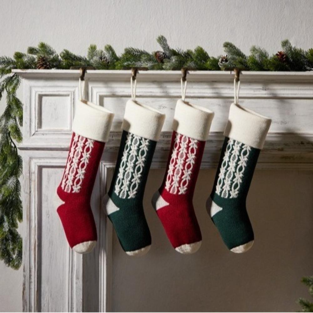 18"/46CM Christmas Stockings Hanging Ornaments Christmas Gift Bag Festival Candy Bag  Christmas