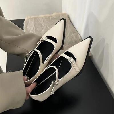 2024 Autumn New Pointed Toe Women Shoes Elegant Ladies Flat Heels Mary Jane Shoes Flats Ballet Casual Loafers Shallow Ballerinas