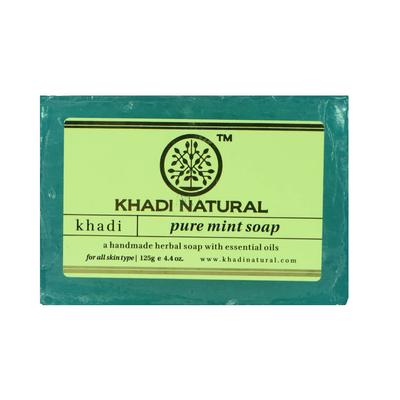 Handgemachte Naturseife mit Menthol: für Problemhaut (125 gr), Reine Minzseife Handgemacht,