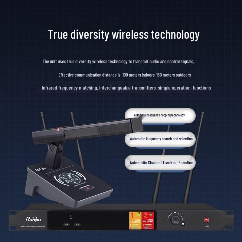 Runpu Professional Wireless Conference Microphone System (CN Version)