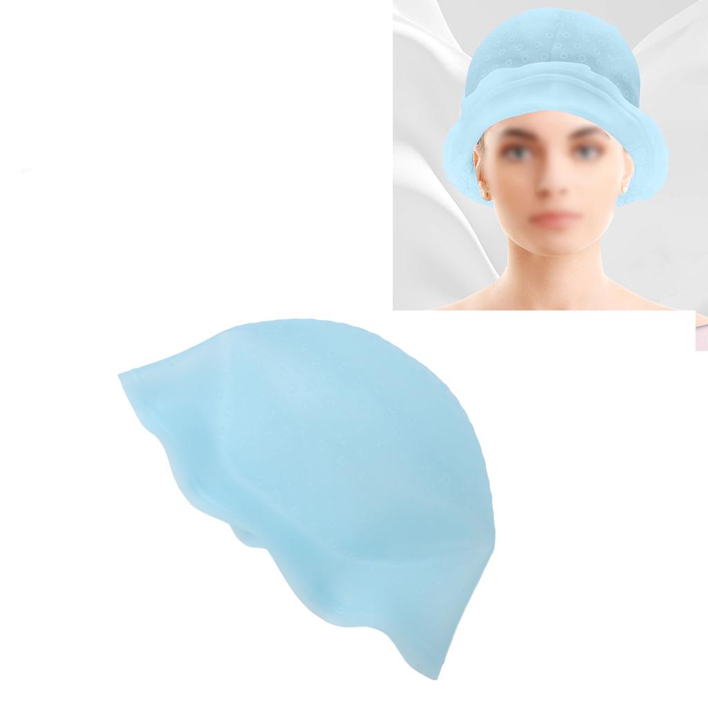 Hair Highlight With Hook Needle Silicone Hair Staining Home Hair Salon Transparent Hair Dye Hat