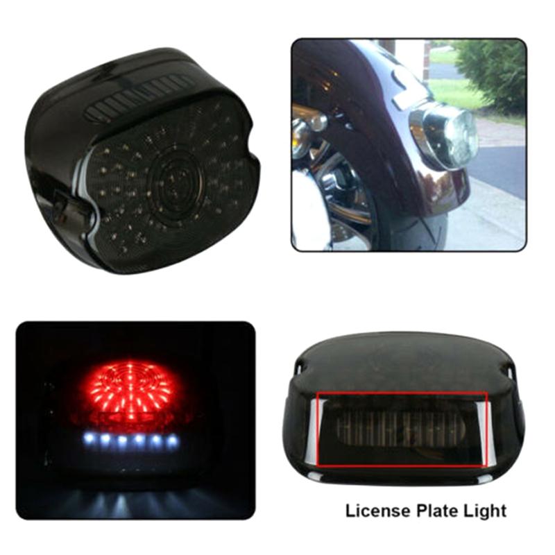 ABLZ-1 Stück Motorrad LED Rücklicht Bremslicht Blinker Ersatzteile Zubehör für Fatboy Tour Electra Glide FLH