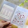 Japanese Minimalist Transparent Nail Art Sticker Organizer Album