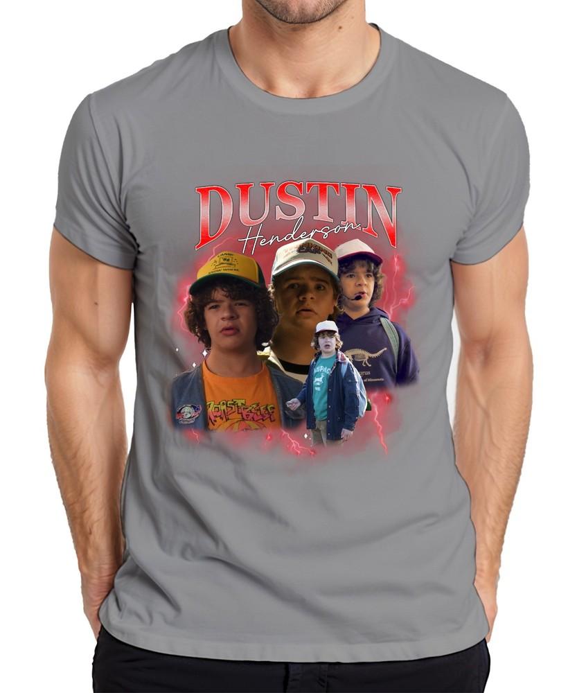 Dustin Henderson Stranger Fan Gift Retro 80s Vintage Hawkins Unisexs TShirt