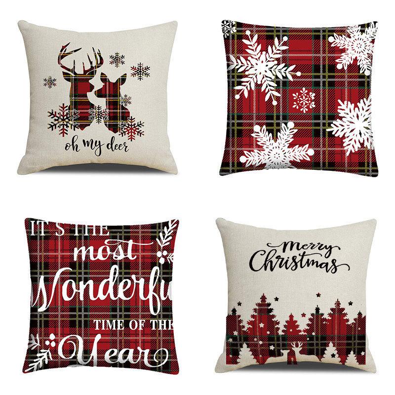 45cm Christmas Four Piece Pillowcase Set  Christmas Decoration Home Decoration 2024 Christmas Decoration