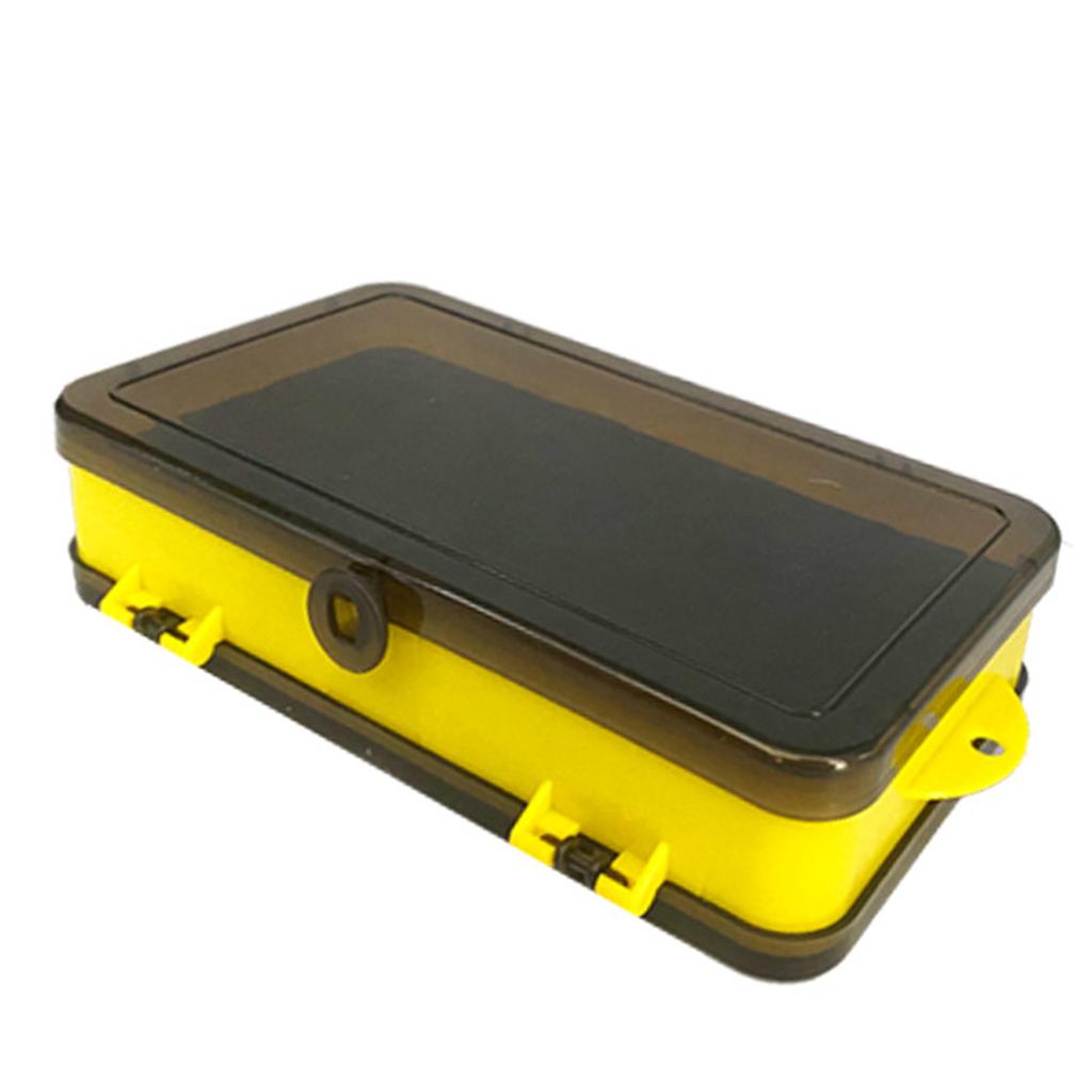 Fishing Lure Box Multifunction Double Sided Fly Lures Container Portable Jig Head Hook Bait Storage Case 5 Compartments