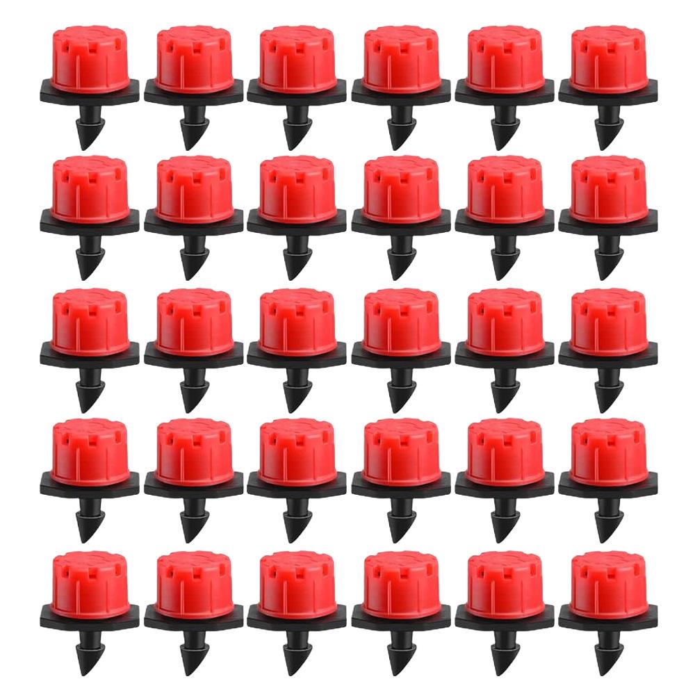 Agricultural Adjustable 8-Hole Micro Drip Irrigation Sprinkler for Fruit Trees with Red Cap