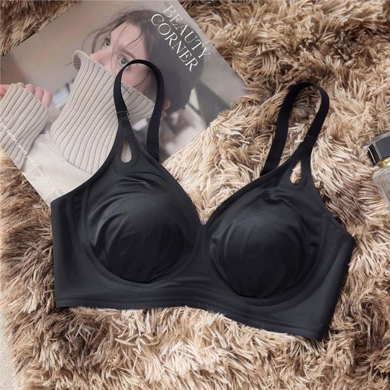 Seamless Bra Women's Soft Support Underwear Women's Gathering Bra Anti-sagging Breathable Bra Push Up Bra
