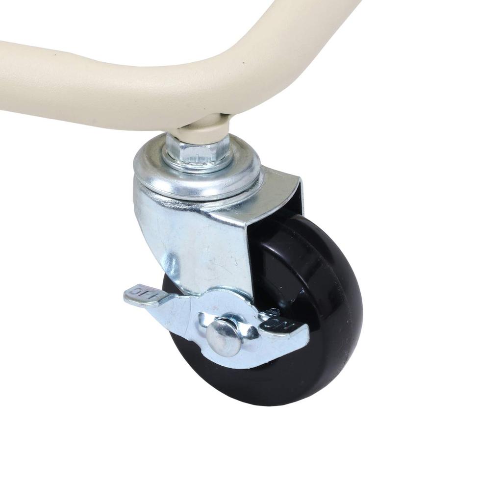 Fuji Boeki Kitchen Cart, 3-Tier Kitchen Rack, 39cm Wide X 27cm High X 78.5cm High, Ivory Steel, with Casters, Slim, 14717