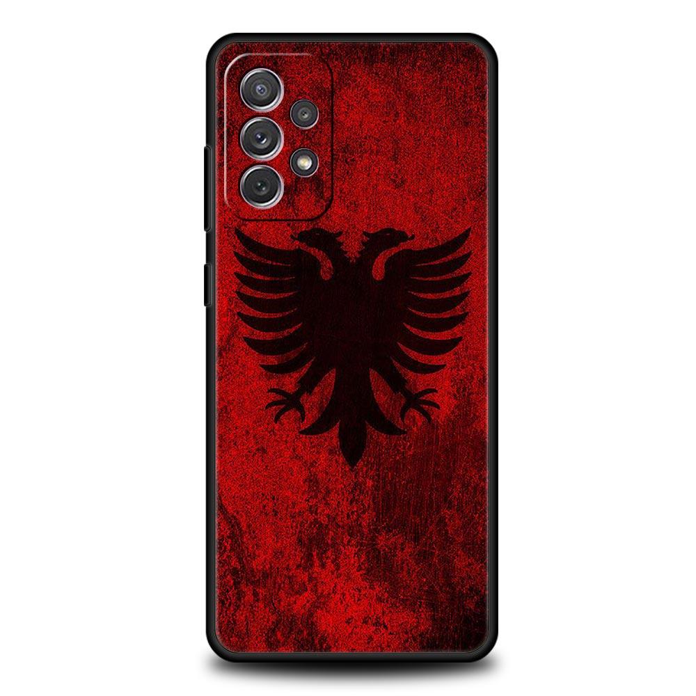 Albanien Albaner Flagge Handyhülle Für Samsung Galaxy A13 A51 A71 A41 A31 A21S A11 A03S A12 A32 A52 A22 A23 A33 A53 A73 5G Hülle