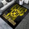 Bvb Custom Name Carpet Rug For Living Room Bedroom Home Sofa Decoration,Kids play Non-slip Floor Mat