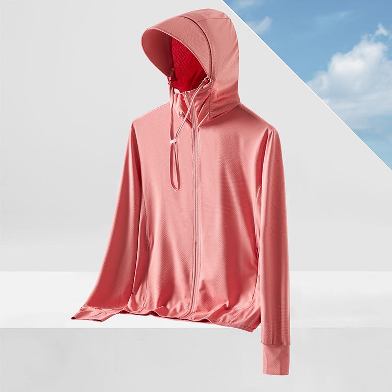 UPF50+ Women's Ice Silk Sun Protection Clothing with Large Brim - Breathable and UV Protective 