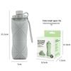 Foldable Silicone Water Bottle - Portable, Large Capacity, Telescopic for Travel and Outdoor Sports
