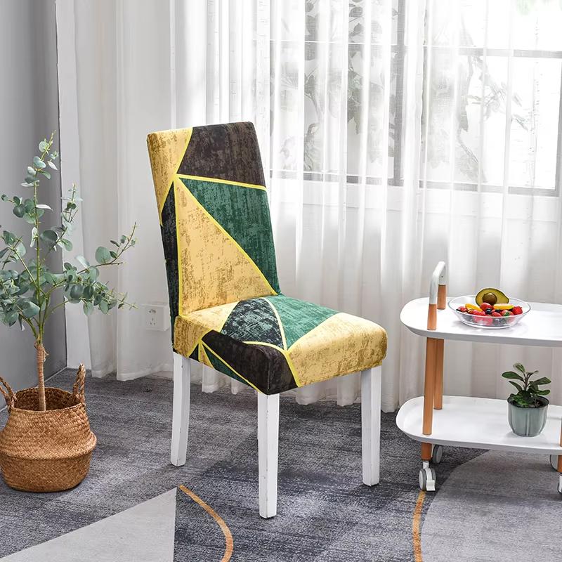 1/2/4/6/8pc Spandex Chair Cover Elastic Home Restarant Hotel Floral Printed Chair Slipcover Polyester Stretch Fabric Chair Cover