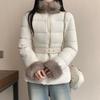 Winter new thermal stand-up collar sweater collar cotton-padded clothes  fashion versatile foreign style cotton-padded clothes  cotton-padded jacket