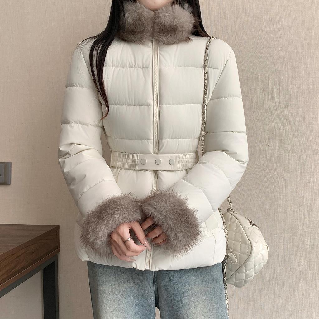 Winter new thermal stand-up collar sweater collar cotton-padded clothes fashion versatile foreign style cotton-padded clothes cotton-padded jacket