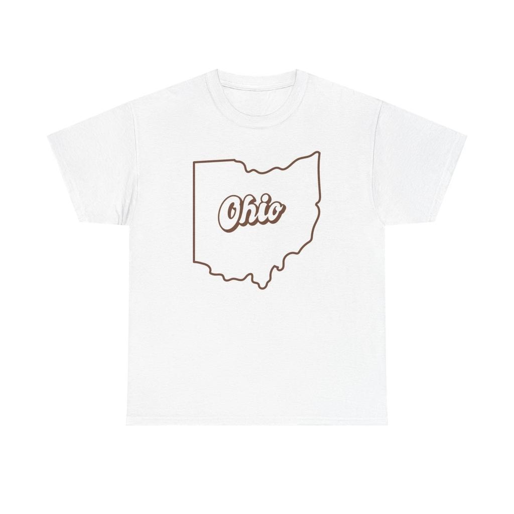 Men's and Women's T-shirts Ohio Outline State Logo BRAND NEW Apparel